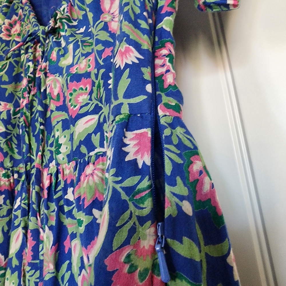 Banjanan Artemis Floral Dress Blue Medium - Picture 7 of 14